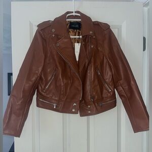 Faux leather jacket